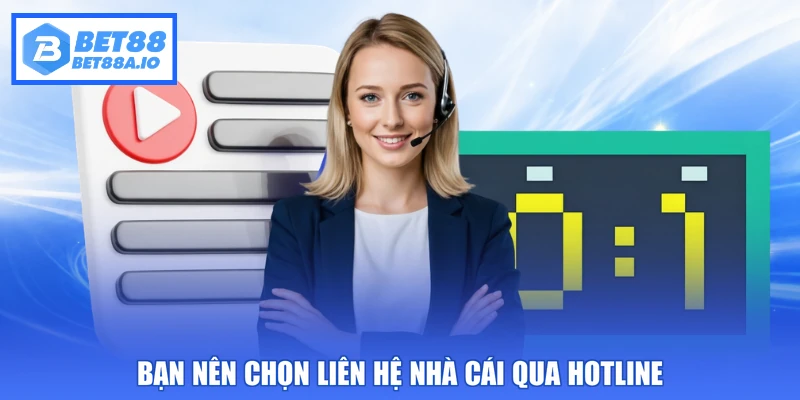 Bạn nên chọn liên hệ nhà cái qua hotline
